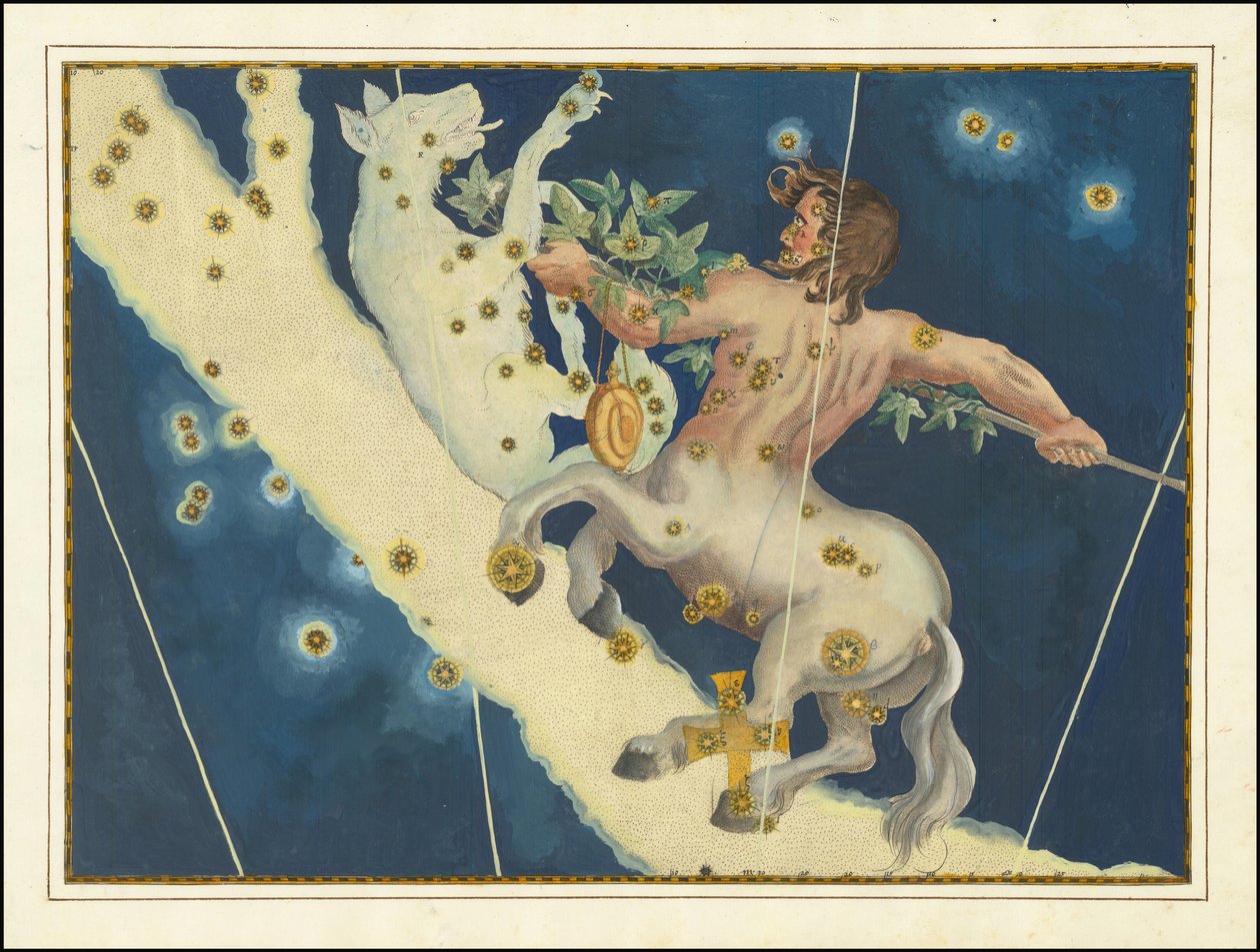 Lupus ja Centaurus - Johann Bayer tekijältä Johann Bayer