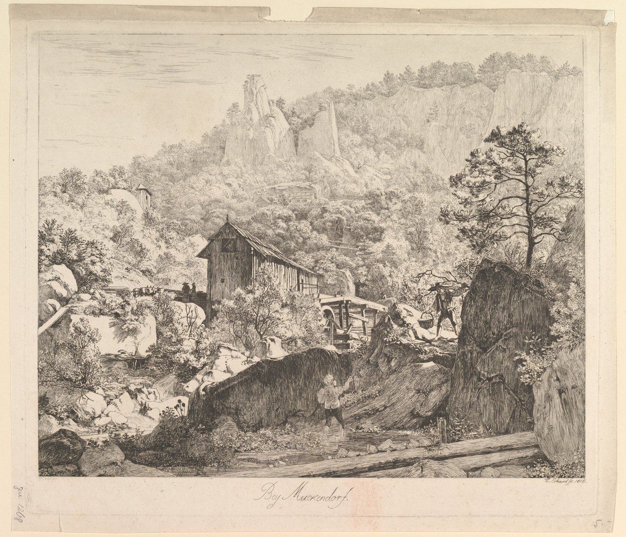 Muckendorfin ympäristössä, 1818. tekijältä Johann Christian Erhard