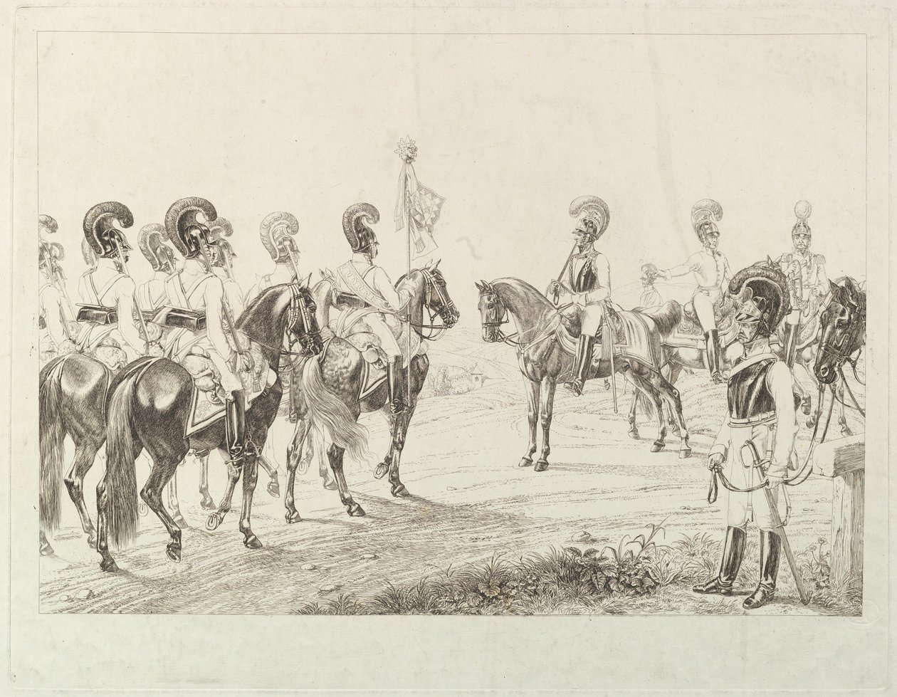 Itävallan Cuirassiers, 1800-luvun alku. tekijältä Johann Christian Erhard
