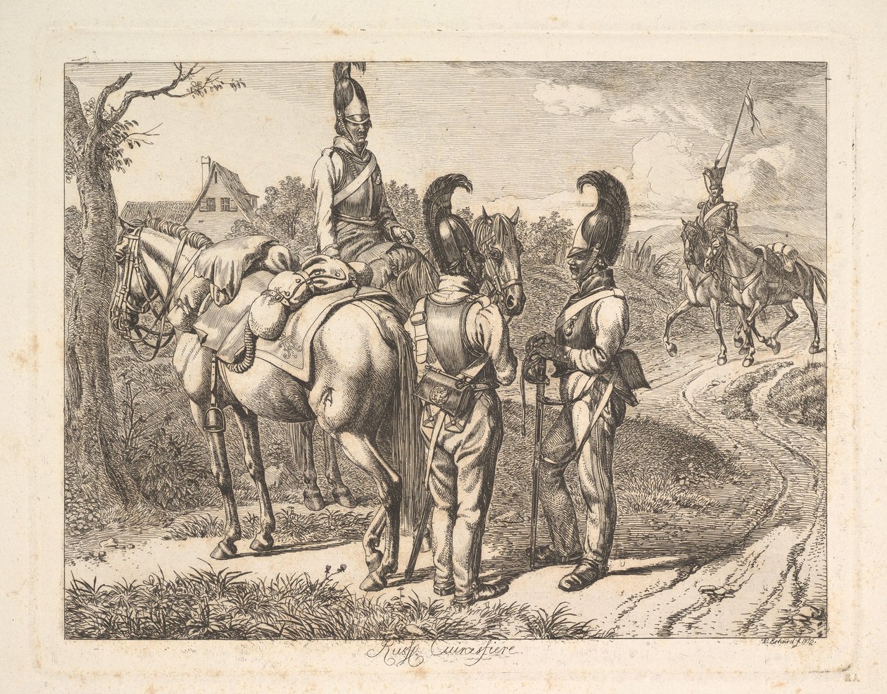 Russian Cuirassiers, 1816. tekijältä Johann Christian Erhard