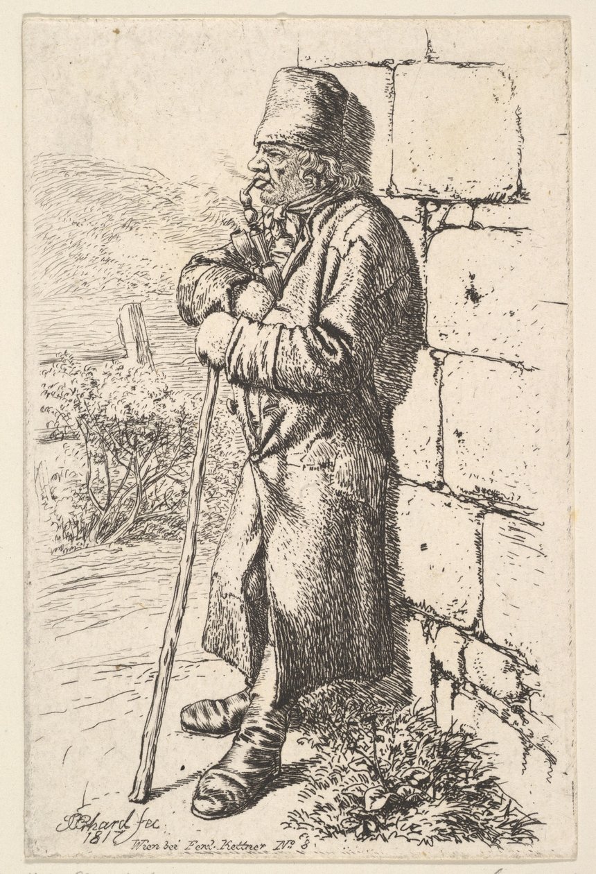 Tupakanpolttaja, 1817. tekijältä Johann Christian Erhard