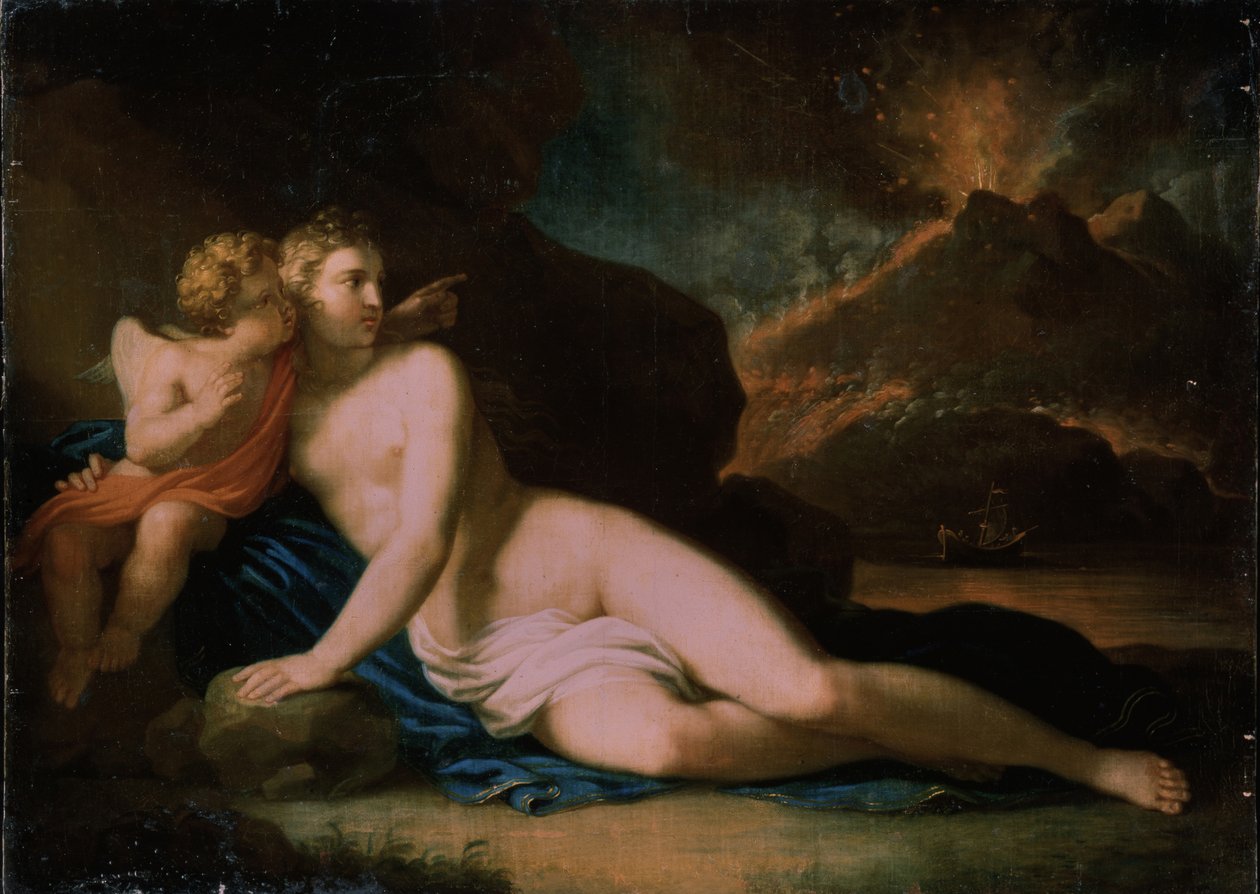 Venus ja Amor, 1804 tekijältä Johann Friedrich August Tischbein