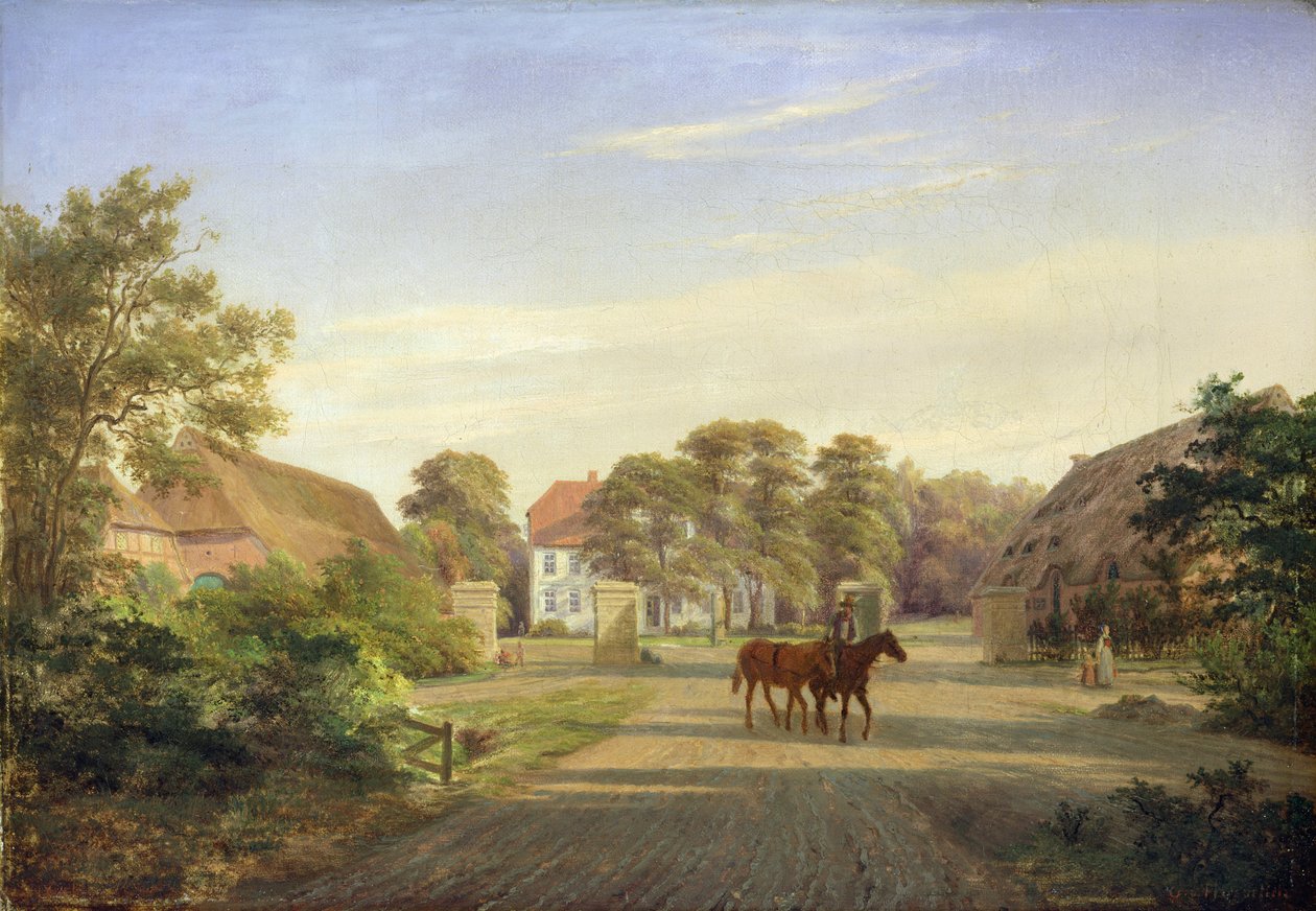 Gut Grabau, lähellä Oldesloea, 1841 tekijältä Johann Georg Haeselich
