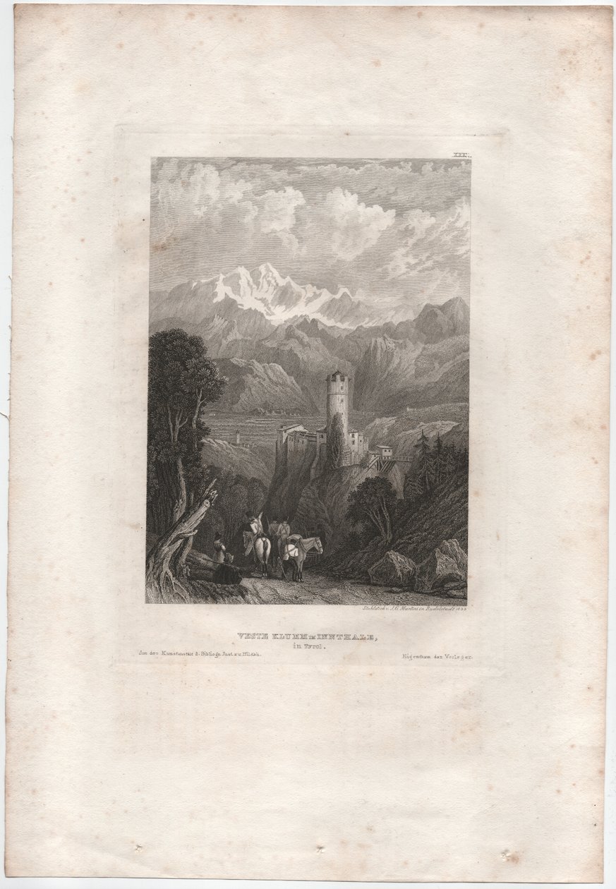 Klumm im Innthalen linnoitus tekijältä Johann Georg Martini
