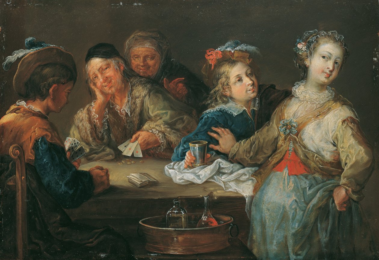 korttipelaaja (ässä on valtti) tekijältä Johann Georg Platzer