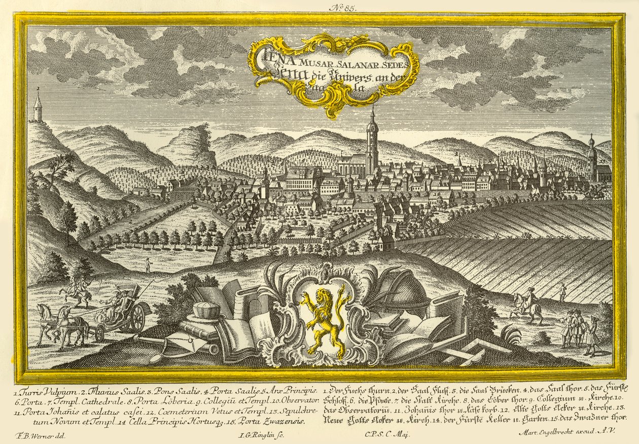 Jena, 1740. tekijältä Johann Georg Ringlin