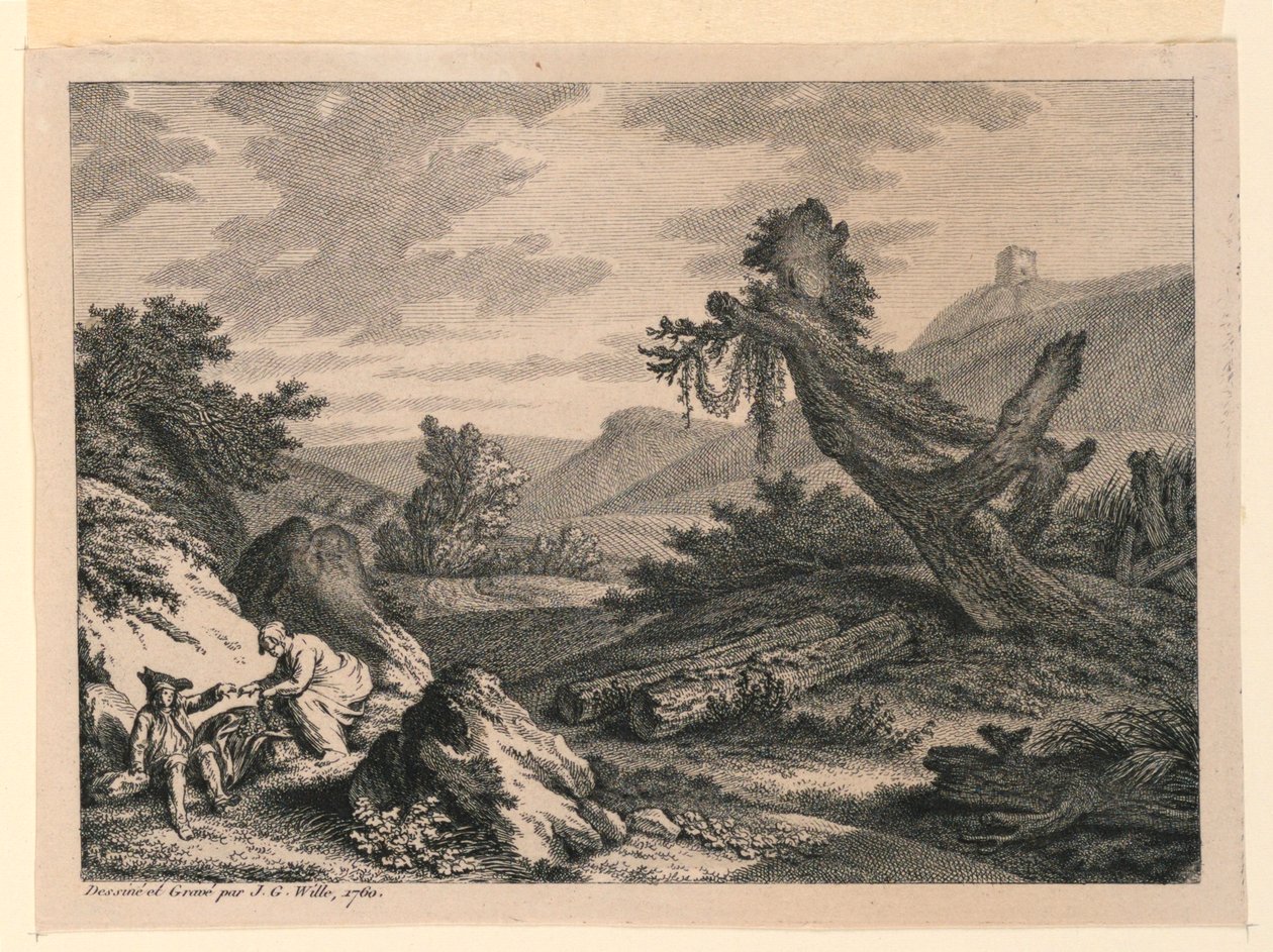 Piknik tekijältä Johann Georg Wille