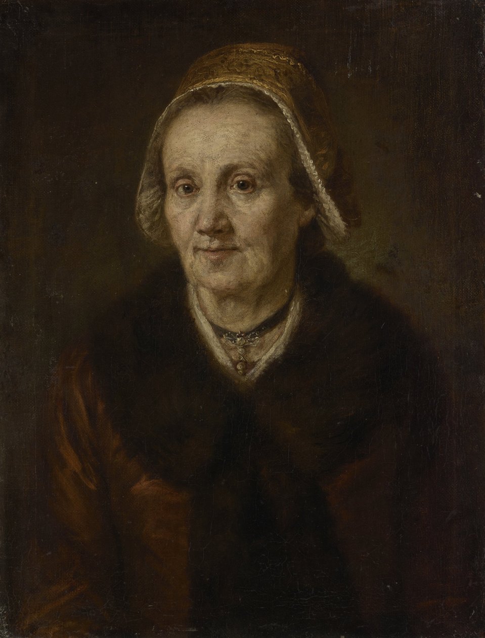 Vanha nainen hupulla tekijältä Johann Georg von Edlinger