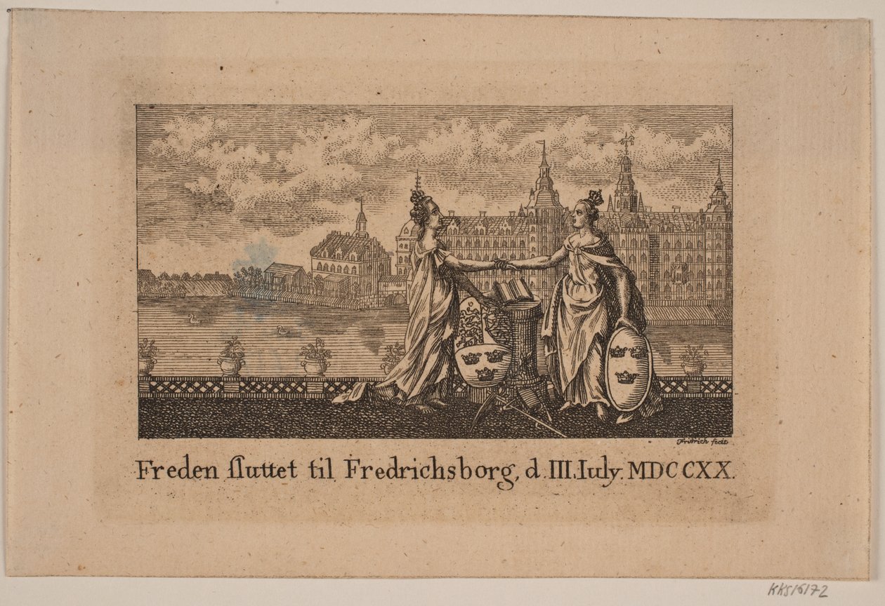 Rauha solmittiin Frederiksborgissa tekijältä Johann Gottlieb Friedrich