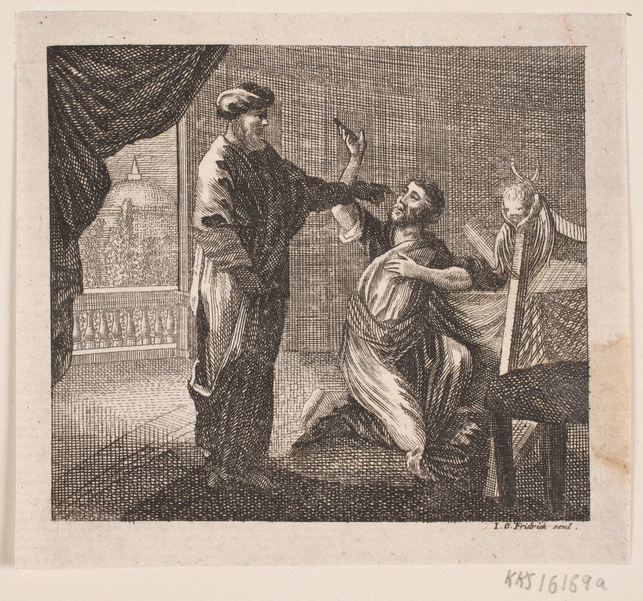Vinjetti H. Niemeyerille "Raamatun tunnusmerkit" tekijältä Johann Gottlieb Friedrich
