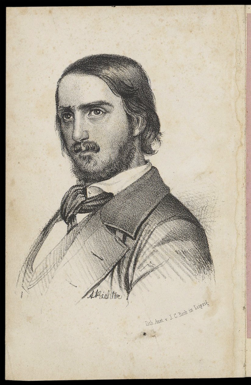 Georg Herwegh 1817-1875, 1840-luku tekijältä Johann Heinrich Richter