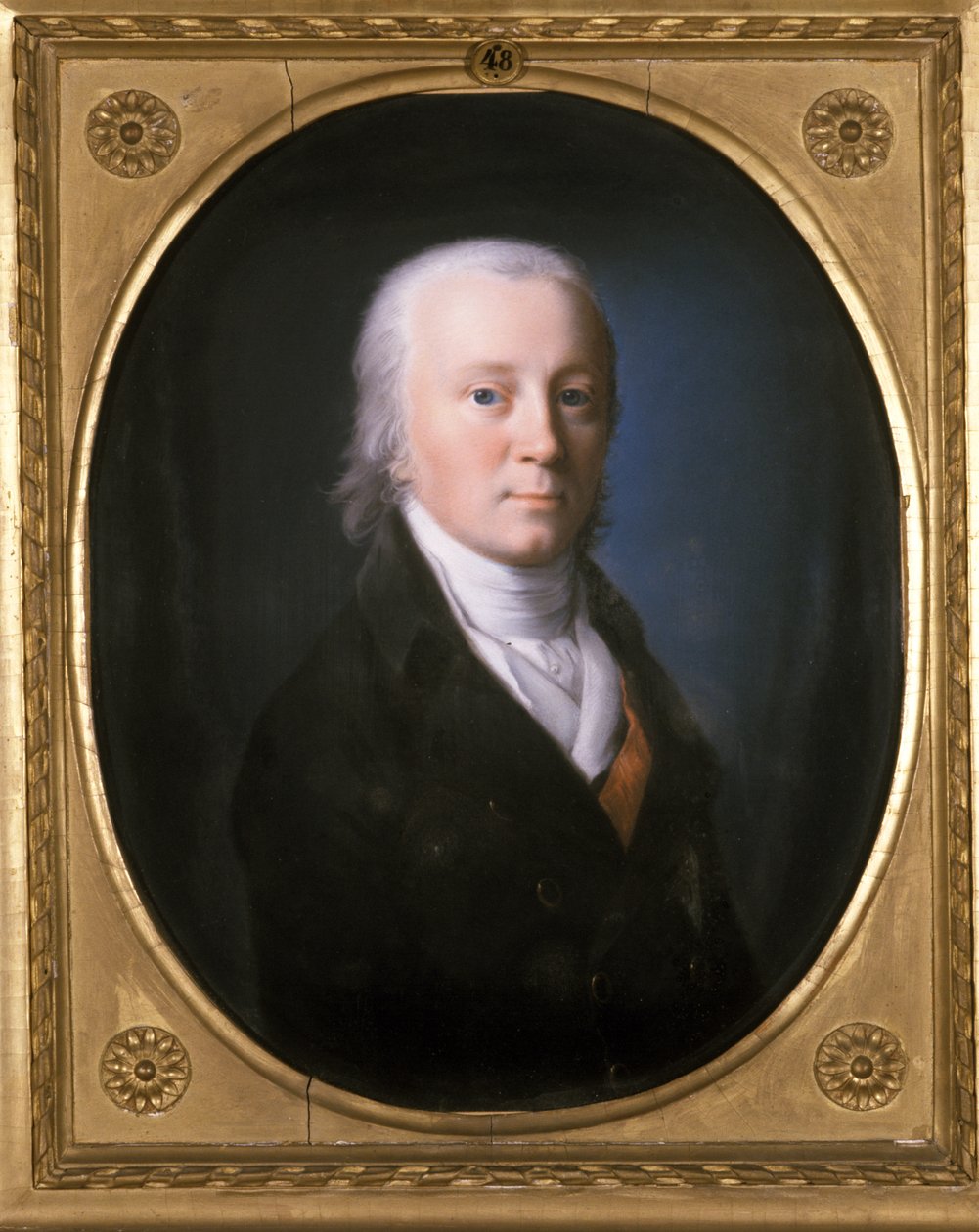 Miehen muotokuva, 1800 tekijältä Johann Heinrich Schroder