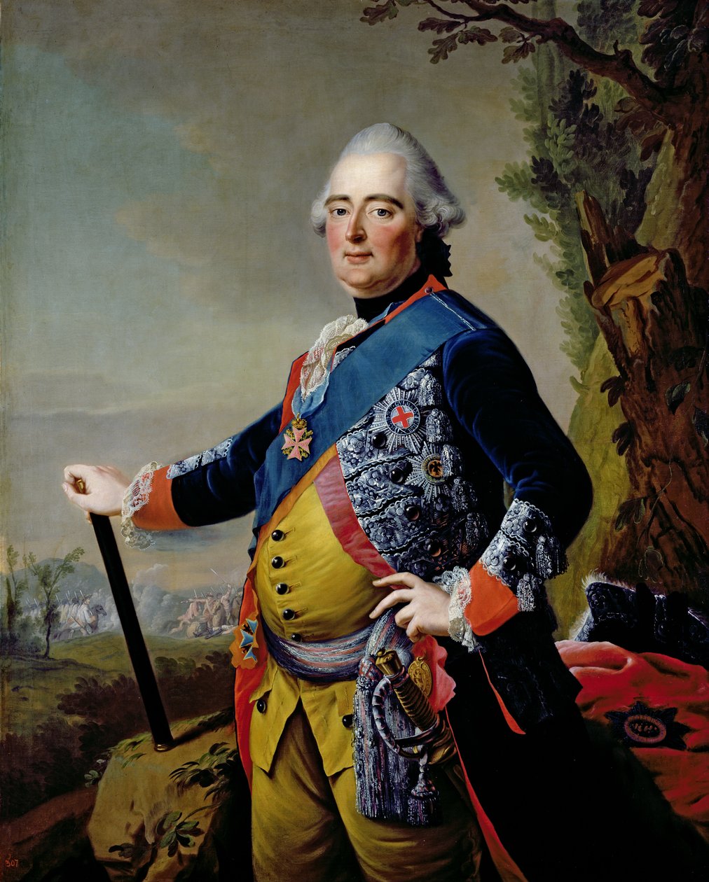 Frederick II, Hessen-Kasselin maahaitari, n. 1773 tekijältä Johann Heinrich Tischbein
