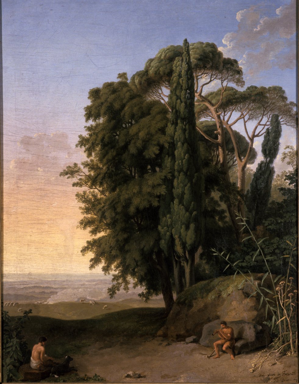 Maisema lähellä Frascatia, 1783 tekijältä Johann Heinrich Wilhelm Tischbein