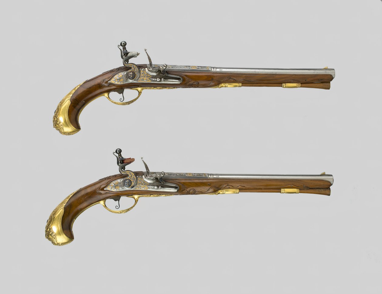 Flintlock-pistoolipari, Saksa, 170030. tekijältä Johann Jacob Behr