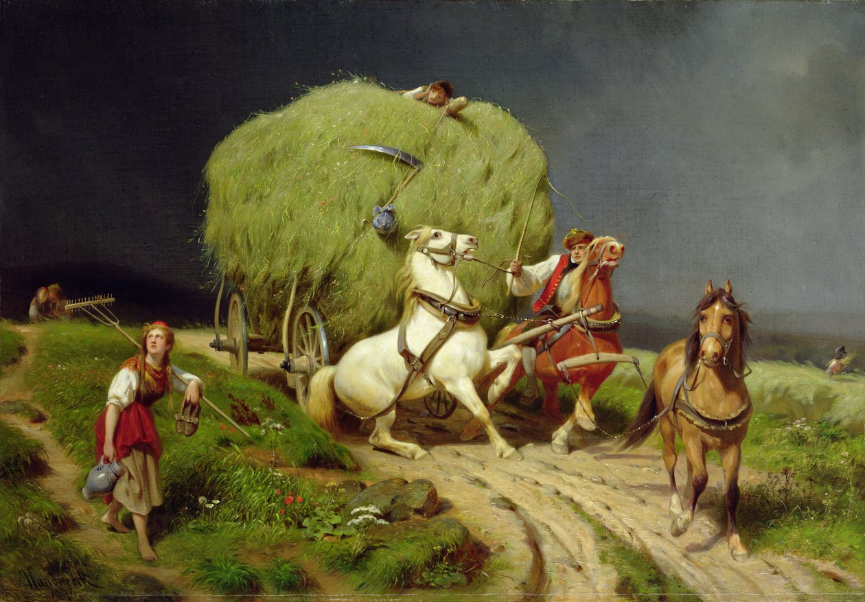 Heinävaunu, 1874 tekijältä Johann Jakob Eduard Handwerk