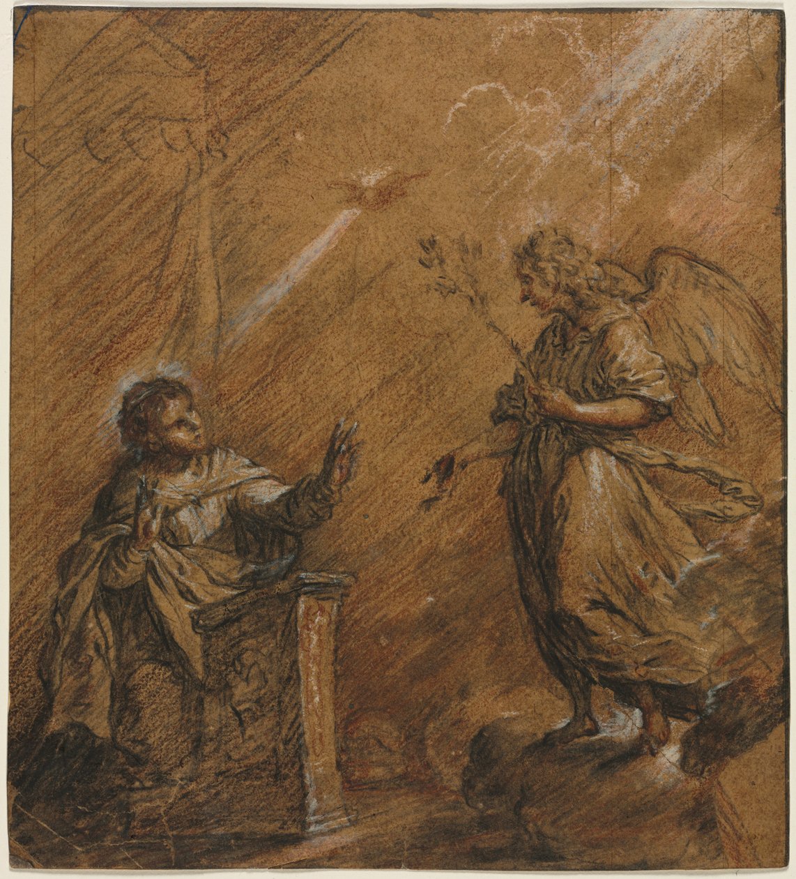 Ilmoitus, viimeinen kolmannes 1600-luvulla. tekijältä Johann Jakob von Sandrart