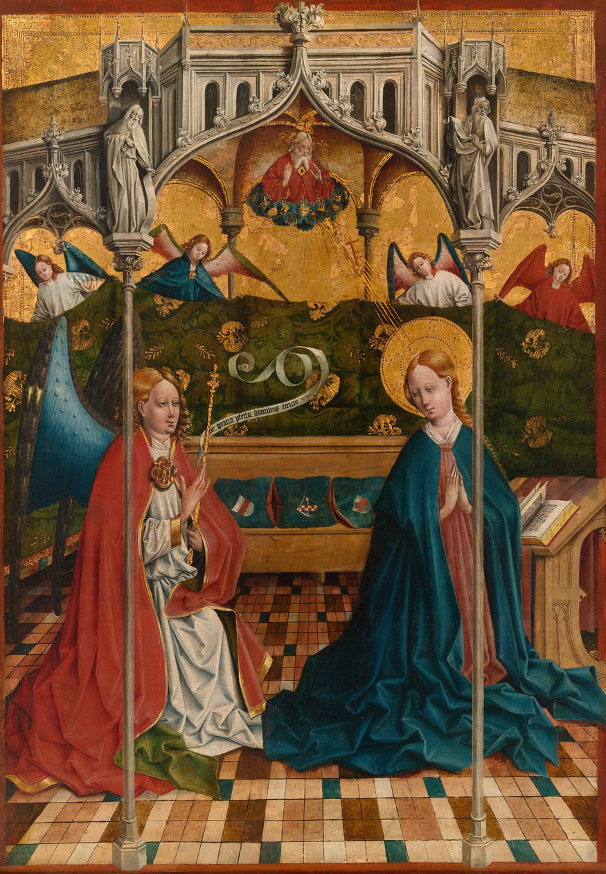 Ilmoitus, valmistui vuoteen 1457 mennessä. tekijältä Johann Koerbecke