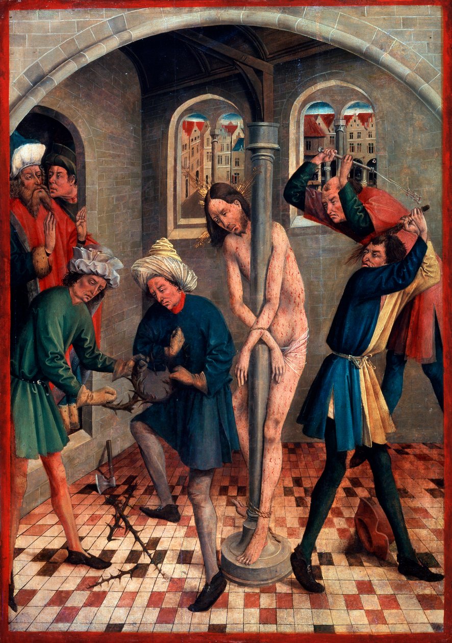 Kristuksen liputus, ennen vuotta 1457. tekijältä Johann Koerbecke