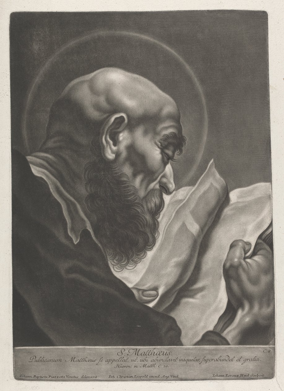 S. Matthaeus tekijältä Johann Lorenz Haid