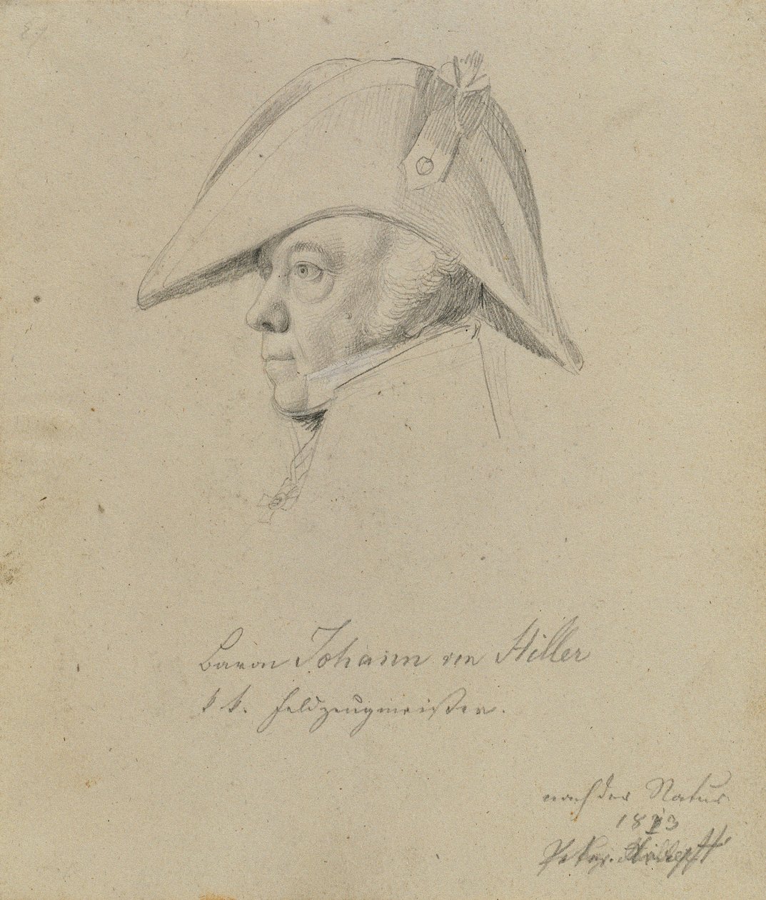 Paroni Johann von Hiller tekijältä Johann Peter Krafft
