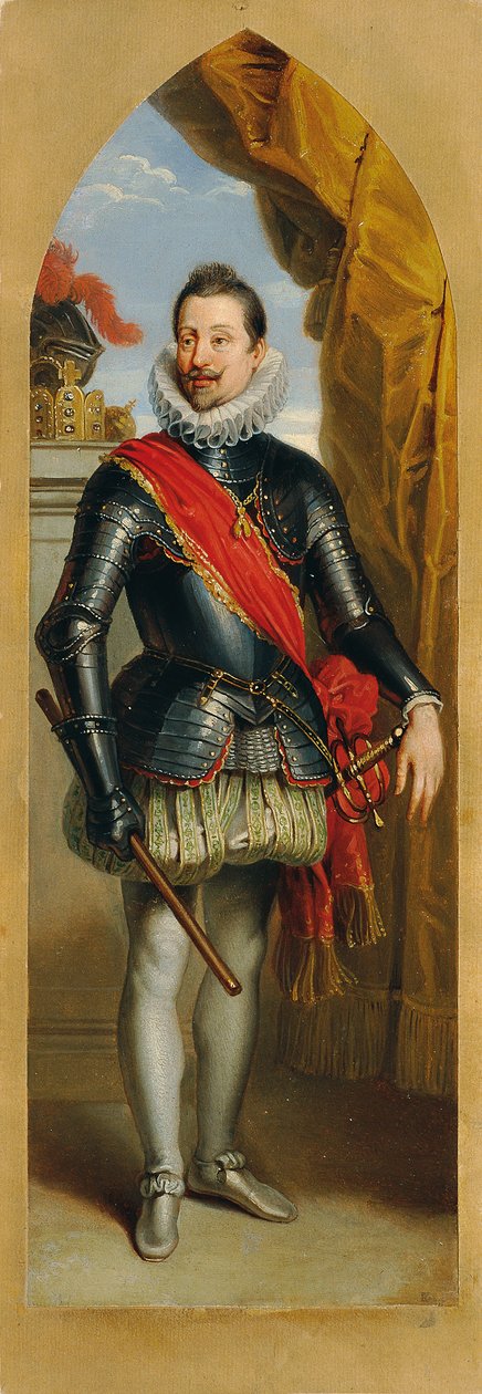 Keisari Ferdinand II seisomassa tekijältä Johann Peter Krafft