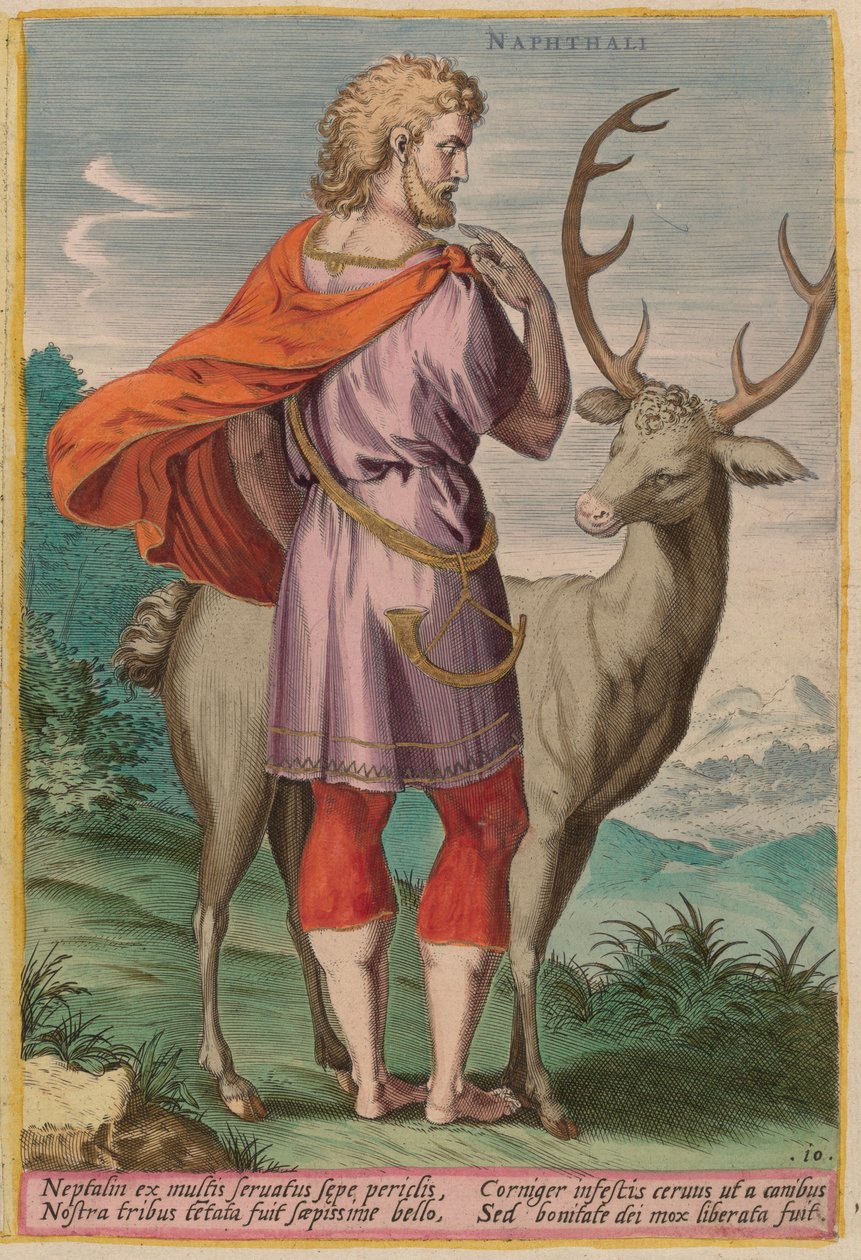 Napthali, c. 1585. tekijältä Johann Sadeler I