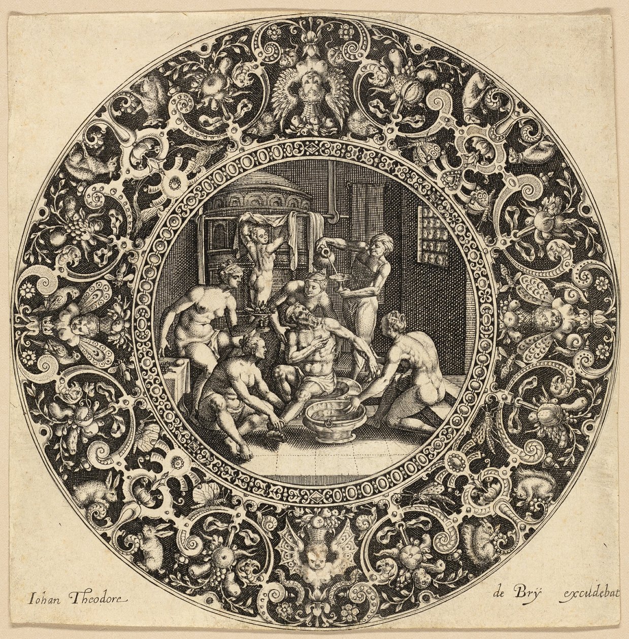 Sardanapalusin kylpylä tekijältä Johann Theodor de Bry