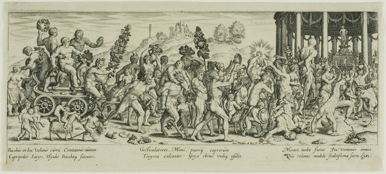 Bacchuksen voitto tekijältä Johann Theodor de Bry