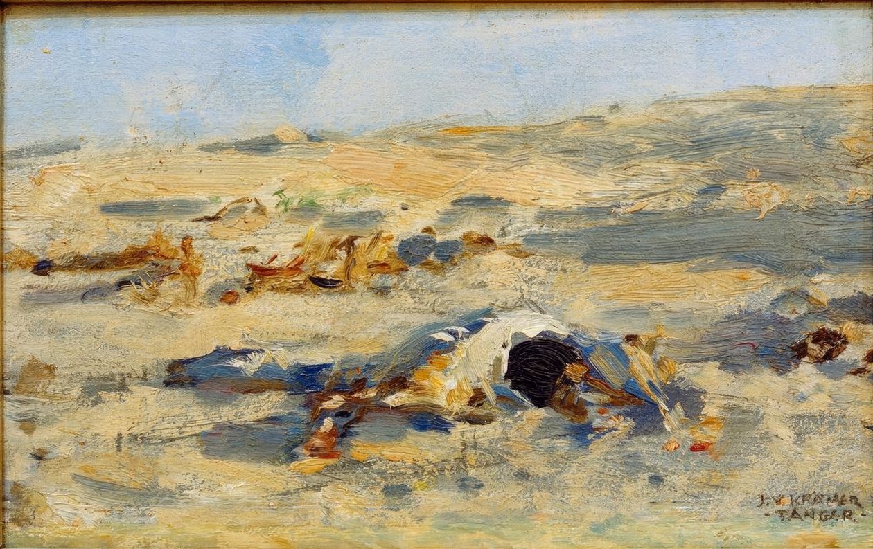 Aavikko lähellä Tangeria tekijältä Johann Victor Krämer