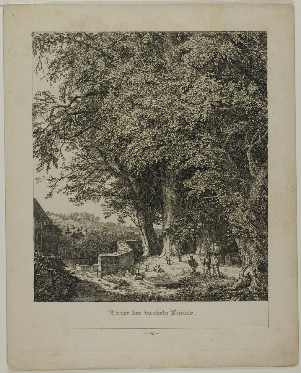 Varjoisan lehmuksen alla tekijältä Johann Wilhelm Schirmer