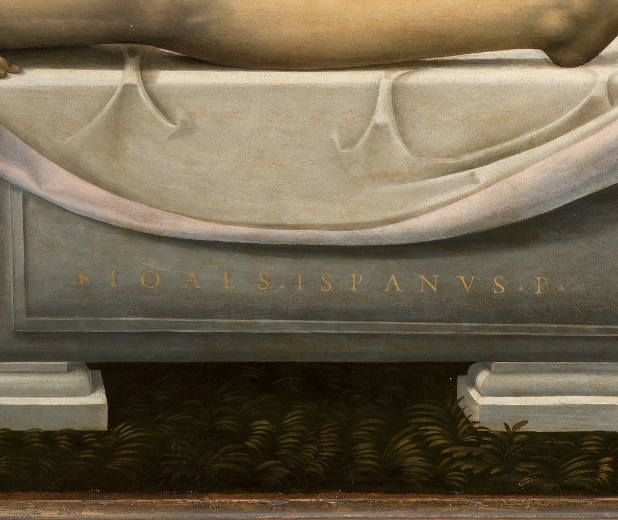 Valitus, yksityiskohta, n. 1490-1510 tekijältä Johannes (fl.16th century) Hispanus