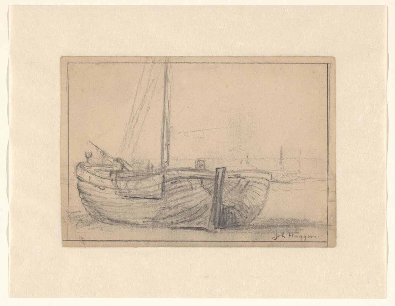 Bomschuit rannalla tekijältä Johannes Huygens (signed by artist)