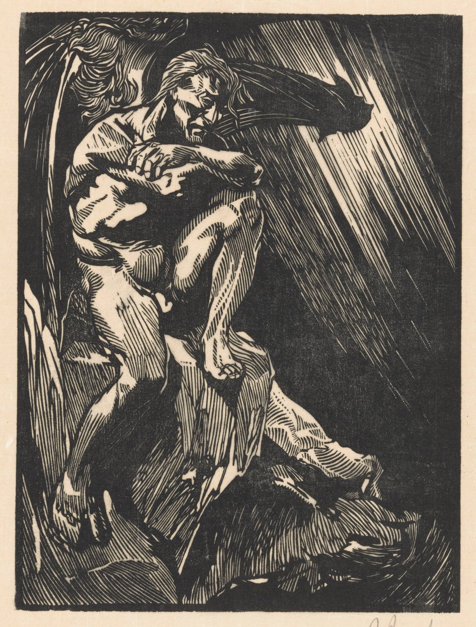 saatana tekijältä Johannes Josephus Aarts (signed by artist)