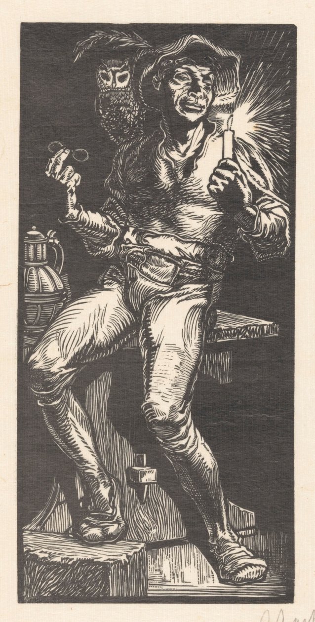 Tijl Ulenspiegel tekijältä Johannes Josephus Aarts (signed by artist)