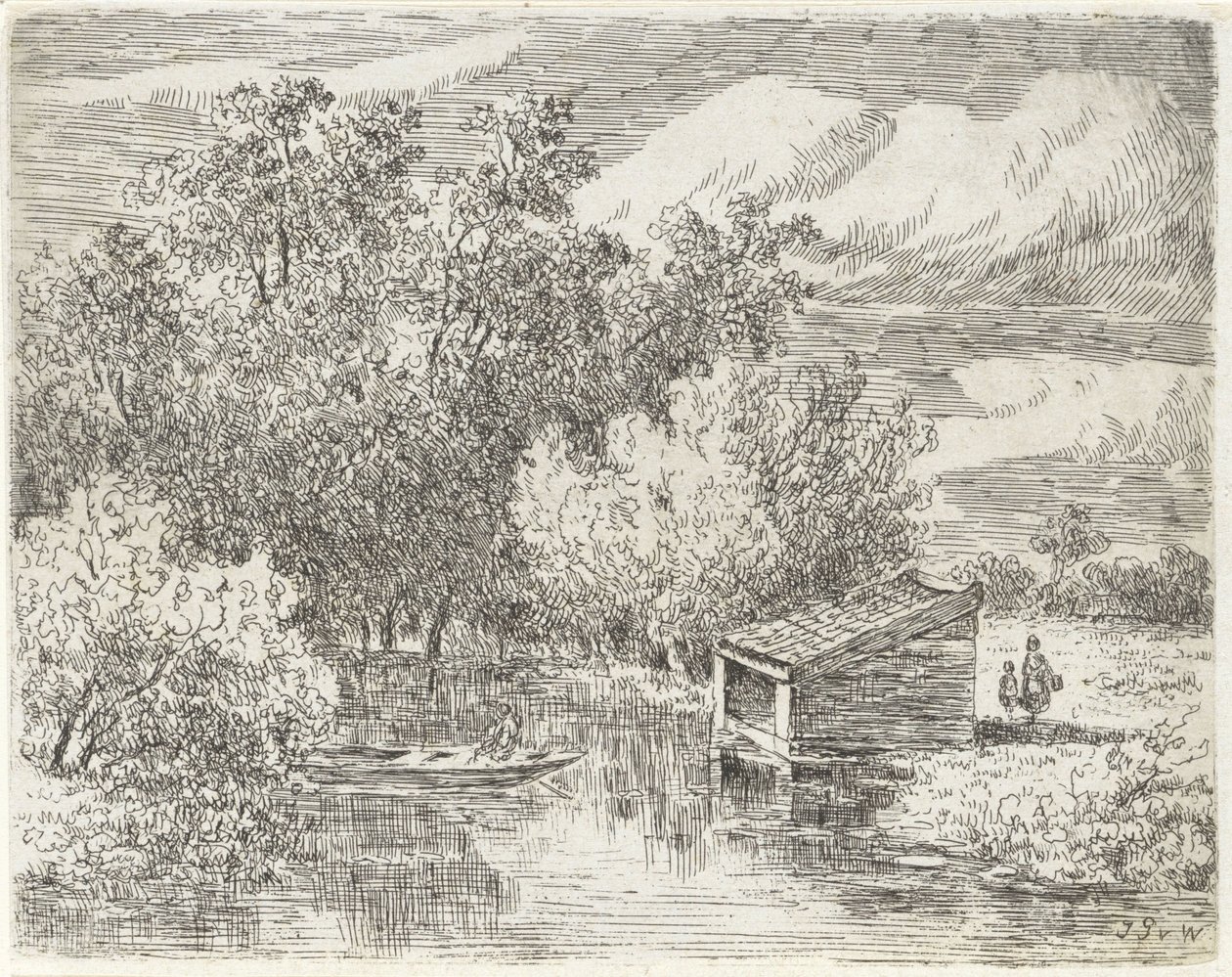 Venevaja joen varrella tekijältä Johannes Pieter van Wisselingh