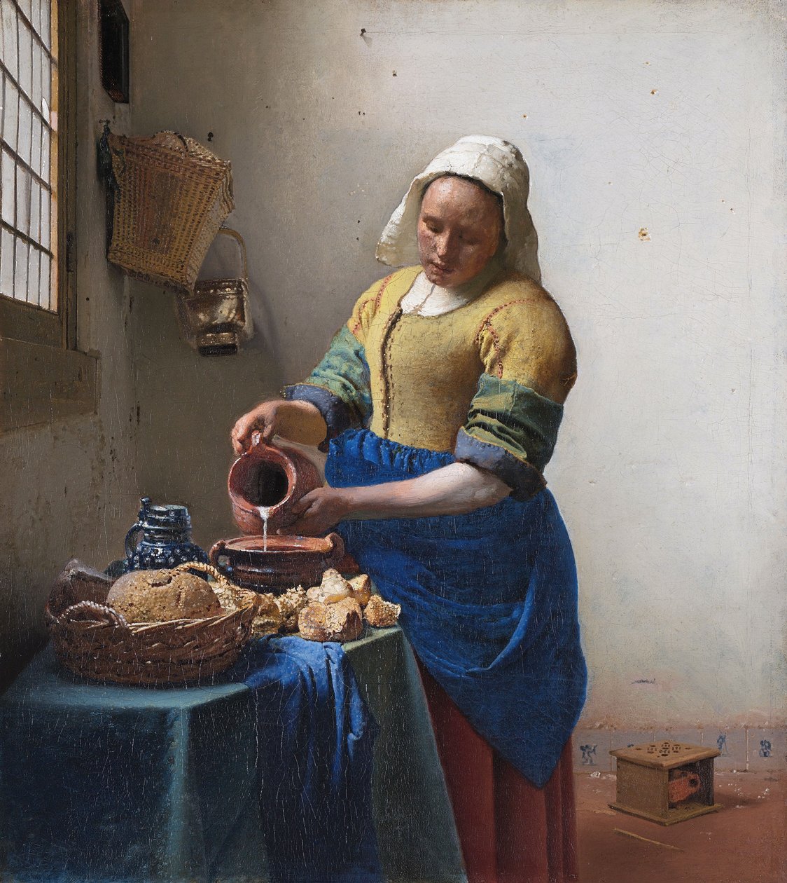 hollantilainen: The Milkmaid The Milkmaid tekijältä Johannes Vermeer