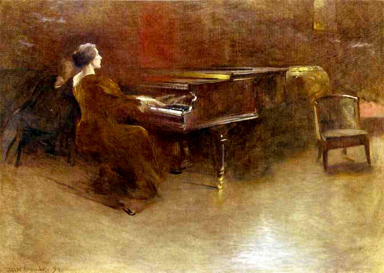 Pianon ääressä, 1894 tekijältä John Alexander