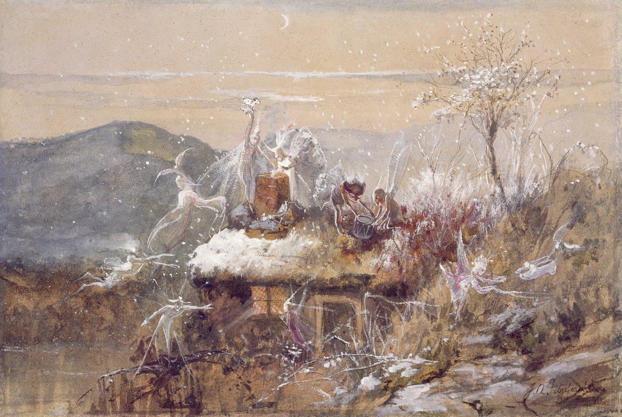 jouluaatto tekijältä John Anster Fitzgerald
