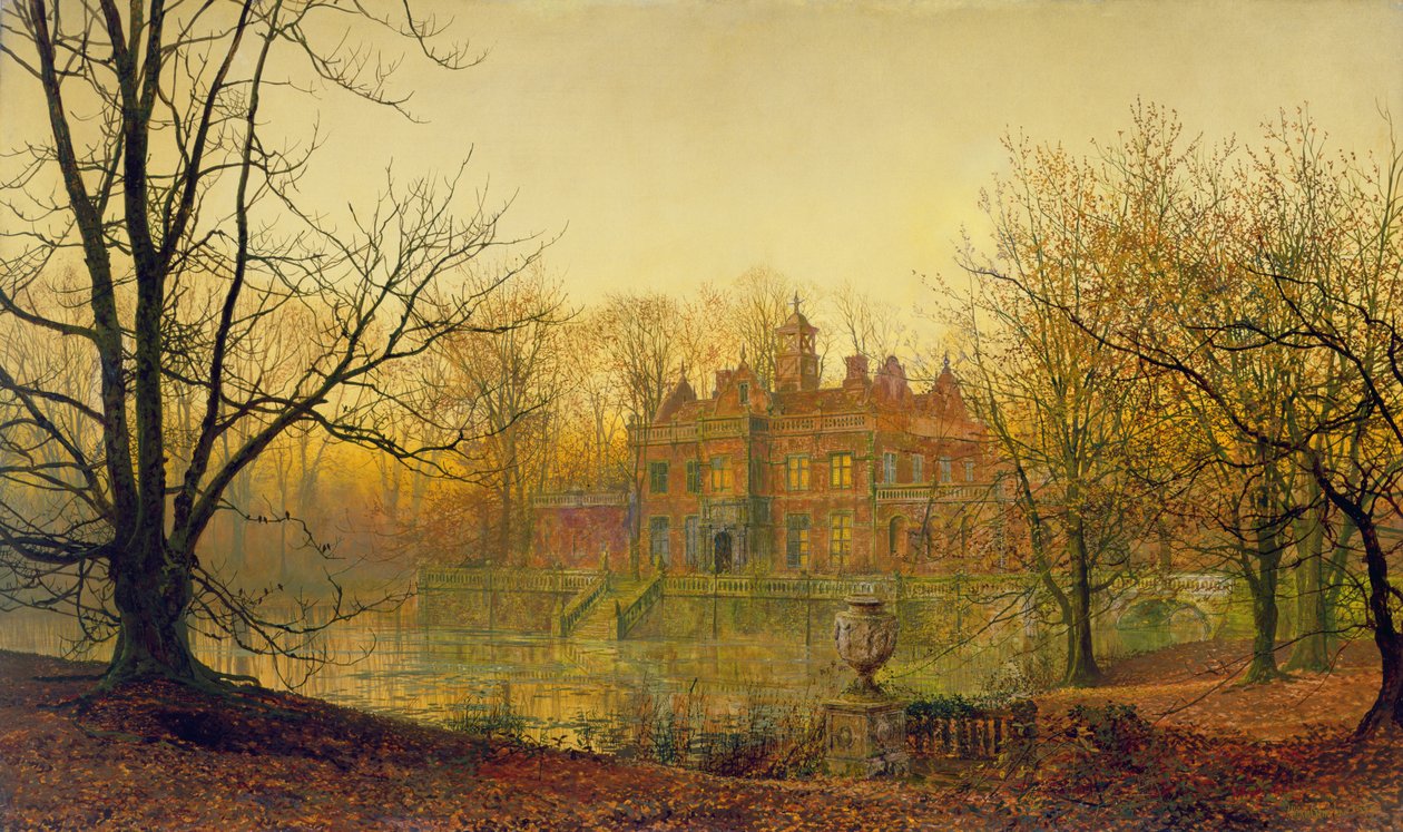 Teoksessa Sere and Yellow Leaf, 1879 tekijältä John Atkinson Grimshaw