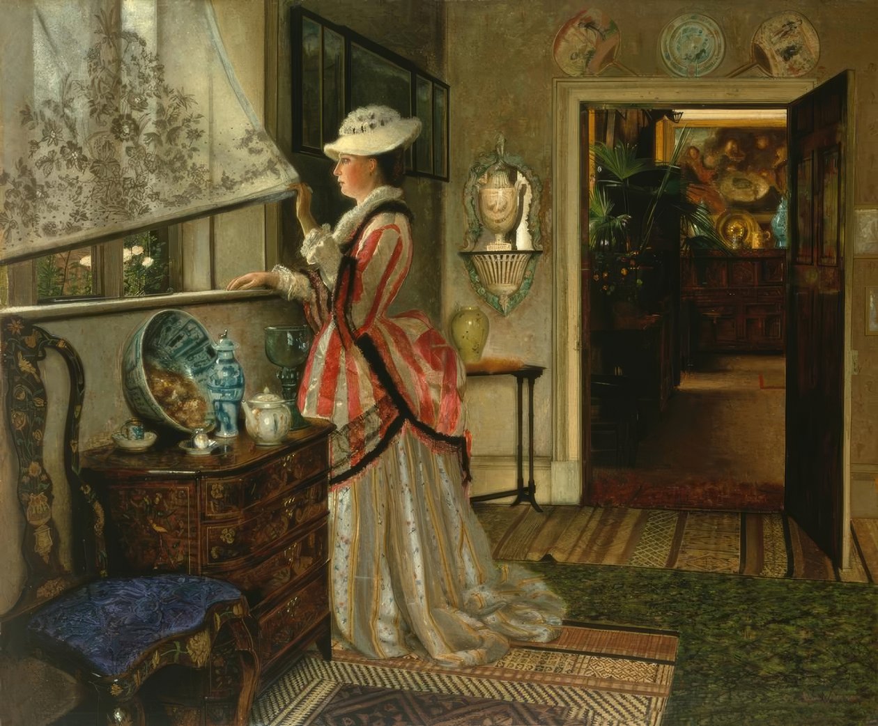 J.A.Grimshaw, Summer / Gemälde, 1875 tekijältä John Atkinson Grimshaw