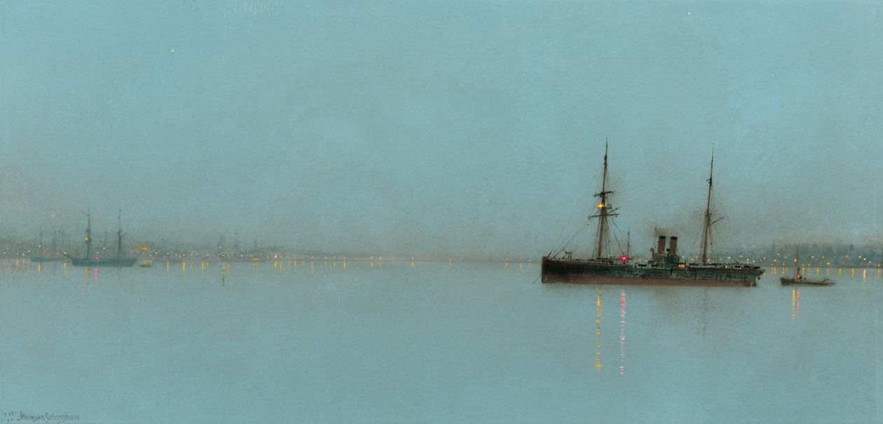 Portin valo tekijältä John Atkinson Grimshaw