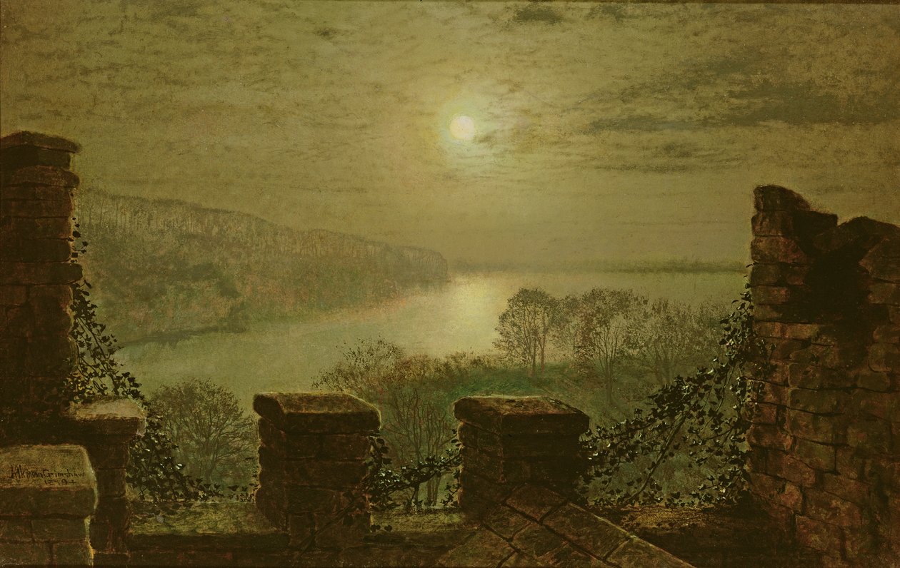 Roundhay Park linnasta, 1879 tekijältä John Atkinson Grimshaw