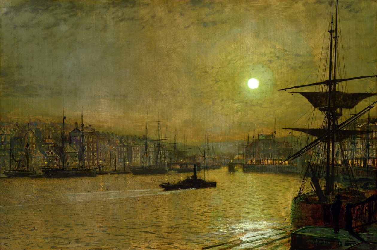 Whitby tekijältä John Atkinson Grimshaw