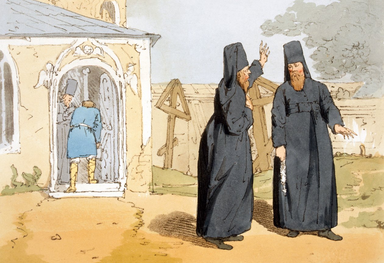 Monks, noin 1804 tekijältä John Augustus Atkinson