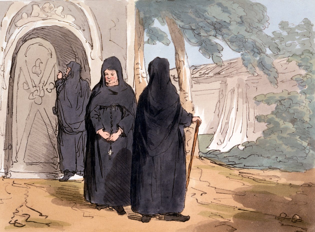 Nunnat, 1804 tekijältä John Augustus Atkinson