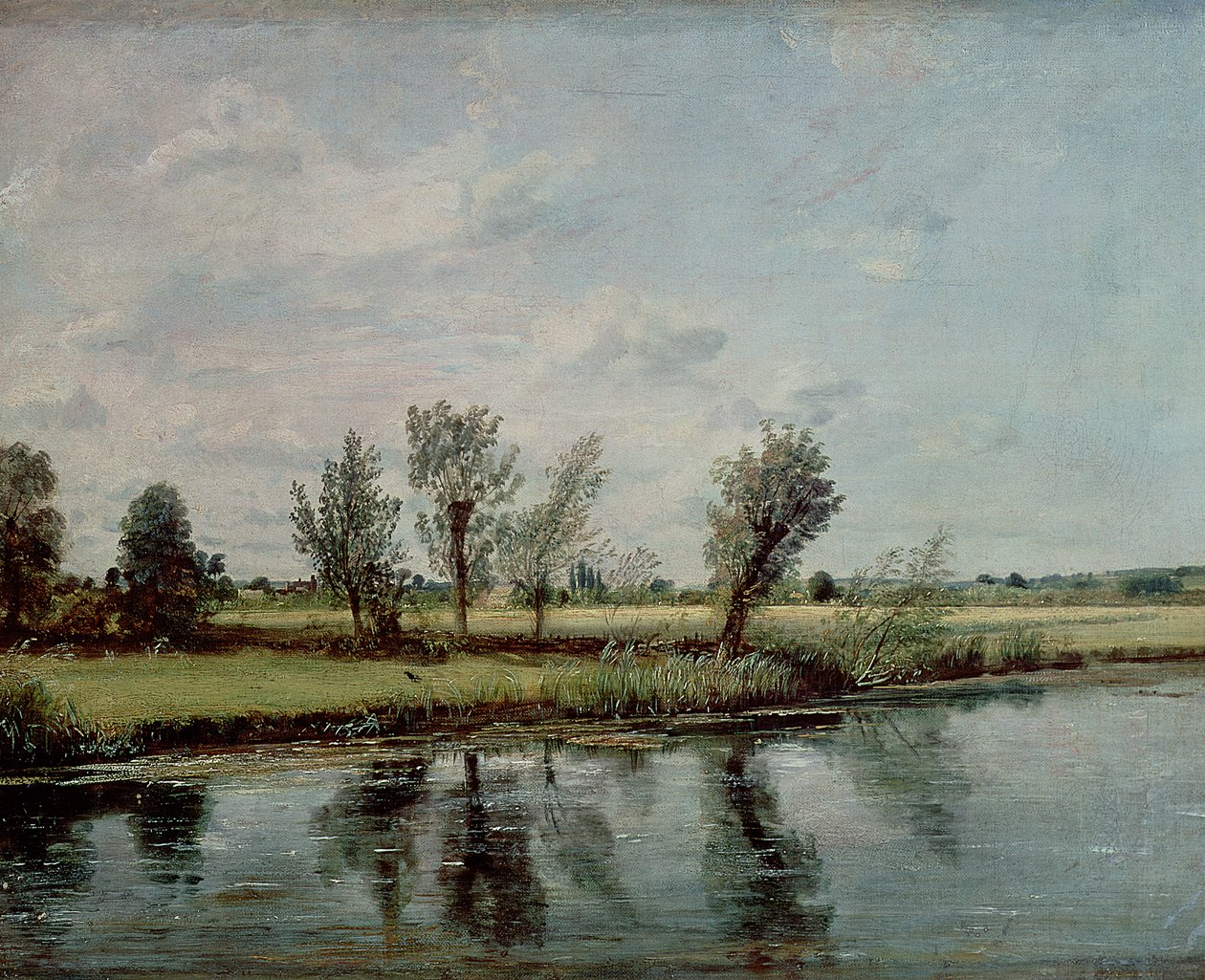 Water Meadows Salisburyn lähellä, noin 1820 tekijältä John Constable