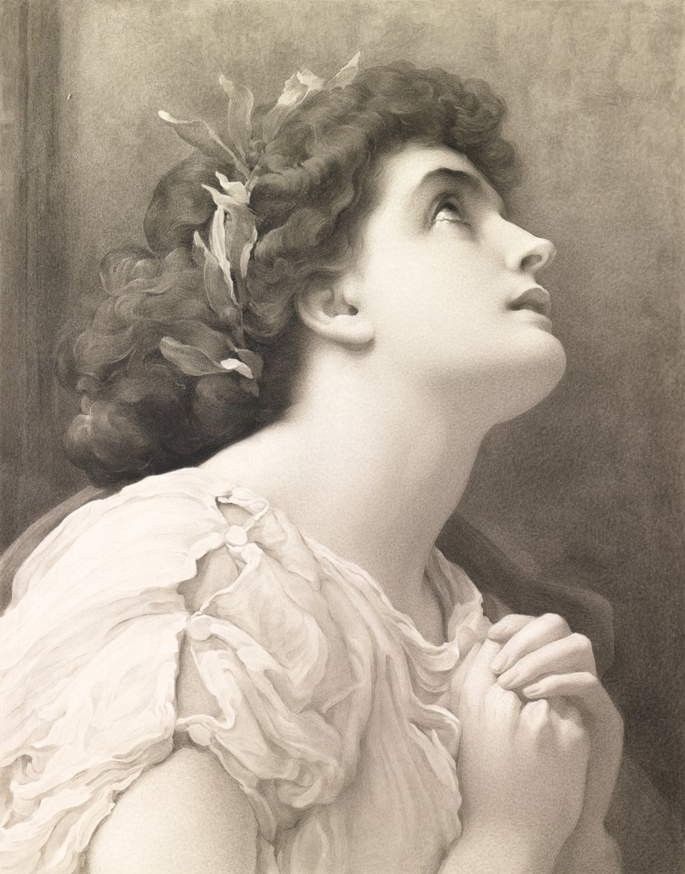 Faith, Leightonin mukaan, 1900 (akvarelli) tekijältä John Douglas Miller