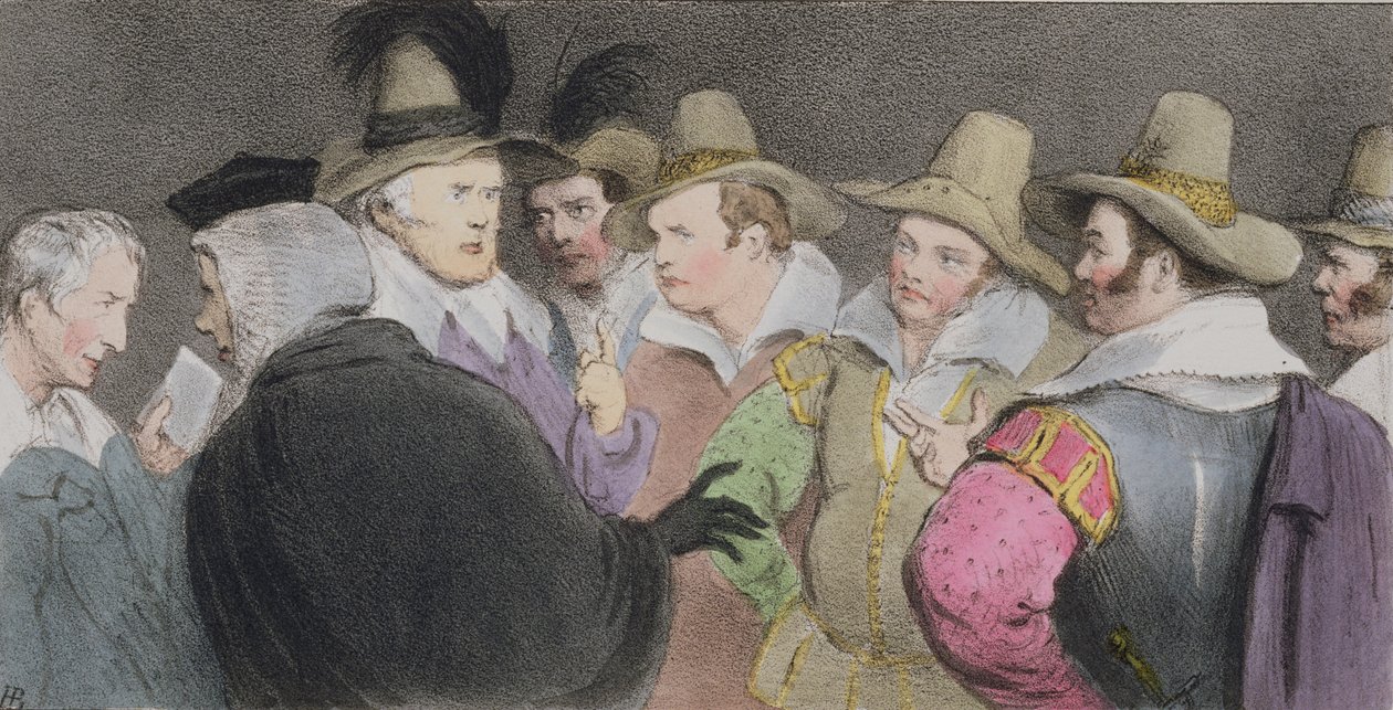 Salaliitto räjäyttää parlamentti, (HB Sketches No. 189), julkaistu 1832 tekijältä John Doyle