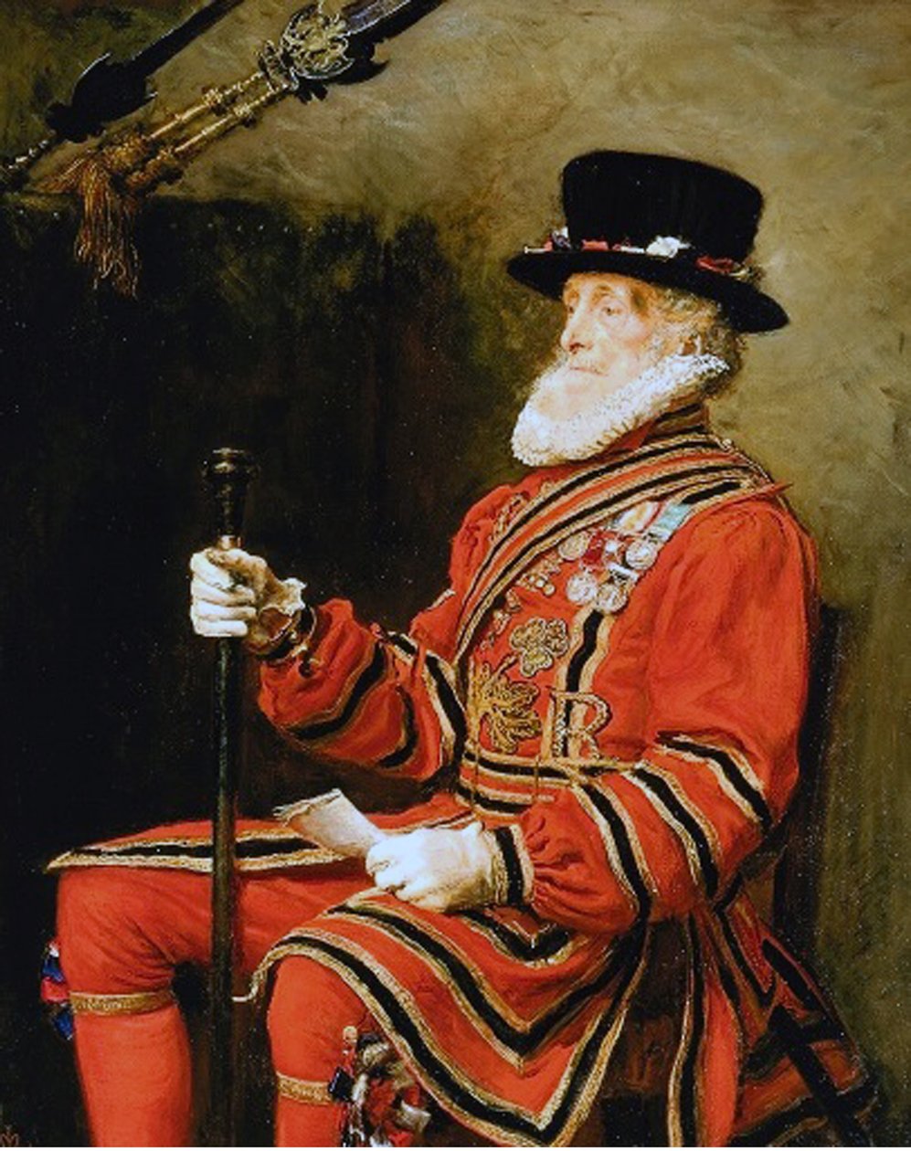 John Charles Montague, Yeoman of the Guard, 1876 tekijältä John Everett Millais